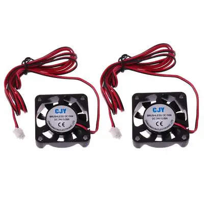 2x DC 24V 40mm Desktop Computer Case CPU Cooler Brushless Cooling Quiet Fan • £5.62