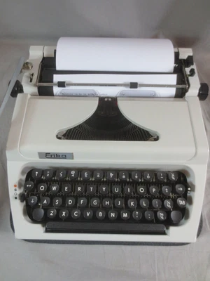 £59.99 • Buy Vintage Cased Erika Robotron Model 155 Typewriter Made In Germany & Case