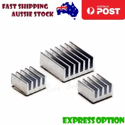 3pcs Pure Aluminum Cooler Heat Sink For Raspberry Pi 2B 3 3B+ Adhesive Heatsink • $6.74