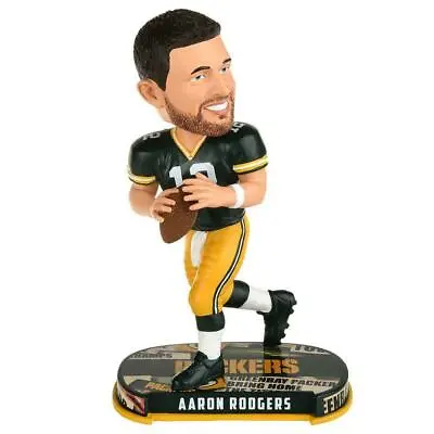 Green Bay Packers Aaron Rodgers Headline Edition Bobblehead Brand New In Box • $149.95