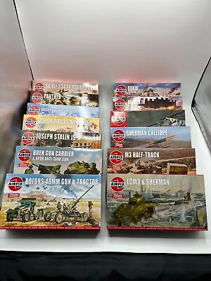 Airfix Vintage Classics 1/76 Tanks & Military Vehicle Kits • £10.99