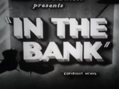 IN THE BANK --Charlie Chaplin - Comedy - B/W- SLT  400 Ft Reel & Can   • £1.99