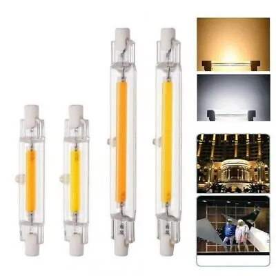 LED Bulb Dimmable COB Glass Tube Replace Halogen Lamp J78 J118 Light Bulbs Home • $10.16