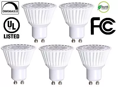 5 Pack Bioluz LED GU10 LED Dimmable 50W Equivalent Uses 6.5W 120v 3000K UL • $19.99