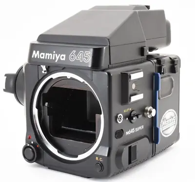  EXC +5  Mamiya M645 645 Super Body AE Prism Finder 120 Film Back JAPAN 8061 • $259.90