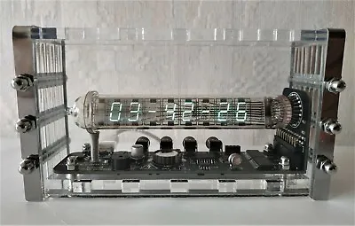 Adafruit Ice Tube Clock VFD IV-18 Nixie Clock Tubes Steampunk Desk Clock Vintage • $259