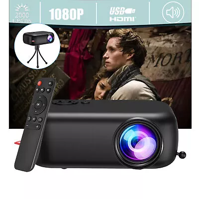 XGODY Projector 1080P Home Cinema HDMI Mini Portable HD Movie Theater Projector • $59.99