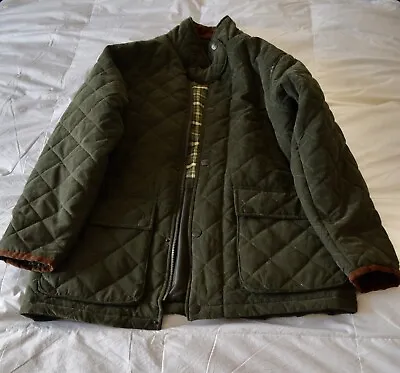 £25 • Buy Sherwood Mens Quilted Green Jacket ( Medium )