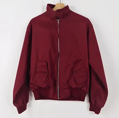 £8.49 • Buy Red Harrington Jacket Size Small Bomber Tartan Lining