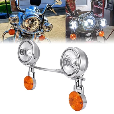 $169.99 • Buy Passing Signals Fog Light Bar For Yamaha V-Star 950 1100 1300 Classic Stryker