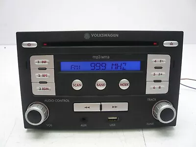 Vw Mk4 99-02 Jetta Golf Double Din Mp3 Aux Usb Clarion Radio - Oem - With Code • $99