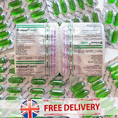 £27.48 • Buy Vitamin E - Evion Capsules For Glowing Face Strong Hair Nails Glow Acne Wrinkles