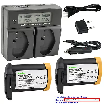 Kastar LPE4N Decoded Battery Charger For Canon EOS 1D C EOS 1D X EOS 1D Mark III • $219.99