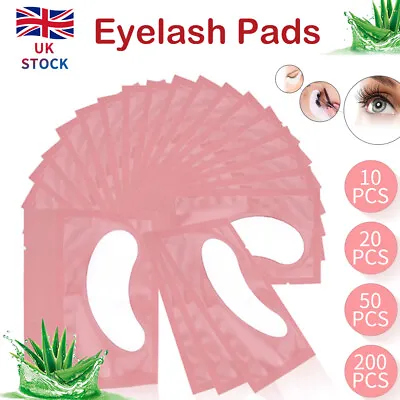 £3.85 • Buy Salon Gel Pads Under Eye Lint Patches Eyelash Lash Make Up 10/20/50/200Pairs Pad