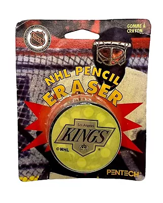 Vintage NHL Hockey Puck Eraser Los Angeles Kings Stationary Pentech 1994 New 2” • $3.99