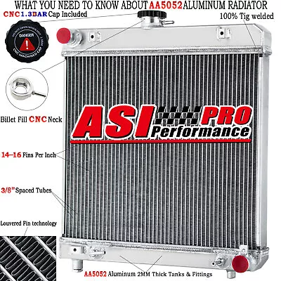 ASI 2 Row Radiator Fit 1976-1985 Mercedes-Benz 230 240D 280E 300D 2.3L 3.0L • $199