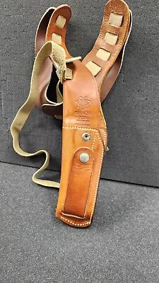 Bianchi X15 Medium Leather Vertical Shoulder Holster Vintage • $49