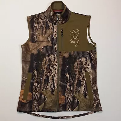 Women Small Browning Mossy Oak Hell's Canyon Camouflage Vest Jacket • $27.95