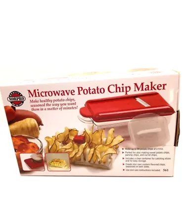 Norpro Microwave Potatoe Chip Maker For Healthy Potato Chips Seasoned Your Way • $10