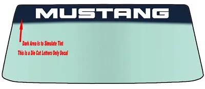 Fit A Mustang Windshield Banner Die Cut Vinyl Decal - With Application Tool • $16.70