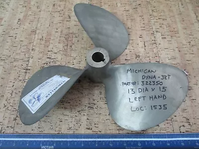 *NEW OEM* Michigan Dyna Jet 13 Diameter X 15 Left Hand Propeller 322350 • $319.99