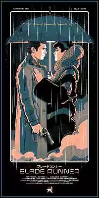 Blade Runner Deckard Rachael Raining Regular Poster Giclee Print Art 12x24 Mondo • $79.99