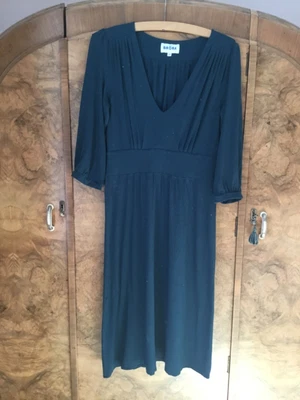 £9 • Buy Brora Teal V Neck Easy To Wear Dress Size 10