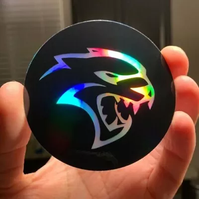 Charger Challenger Hellcat Holographic Vinyl Decal Sticker 3” Round • $6.25
