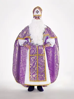 Violet Saint Nicholas Outfit Handmade Catholic Christmas Costume Set • $189