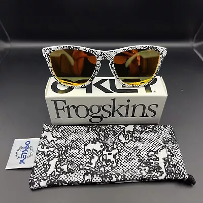 Oakley Frogskin Rag & Bone White Camo W/ Fire Iridium Lenses • $617.50
