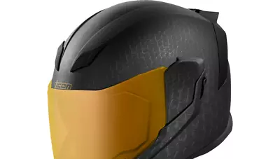 Icon Airflite Nocturnal With GOLD SHIELD Motorcycle Helmet • $299