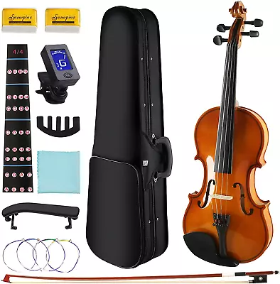 Adults Kids Violin - Premium Violin For Kids Beginners - Ready To Play 4/4 Violi • $55