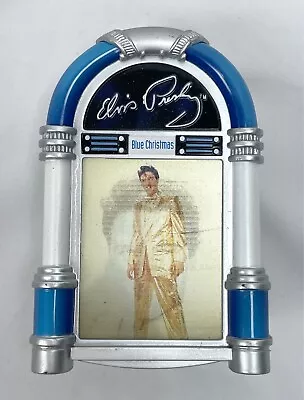 Elvis Presley Jukebox Ornament Plays Blue Christmas Music Lenticular Blue • $14