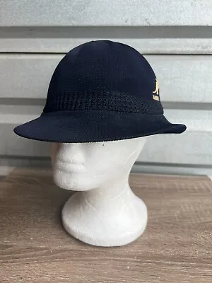 $35 • Buy VTG Navy Blue Kangol Tropic Ventair Snipe Bucket Hat Style Size Small