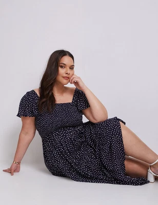 $33.81 • Buy Autograph Woven Shirred Bodice Maxi Dress Womens Plus Size Clothing  Dresses