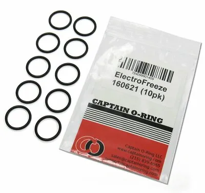 $11.59 • Buy Captain O-Ring - Replacement Electro Freeze 160621 O-Rings (10 Pack)