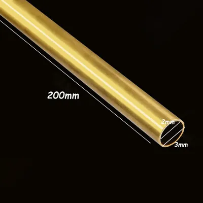 Brass Tube 1.5mm 2mm 3mm 4mm 5mm 7mm O.D./ Length = 300mm/ Wall = 1mm • $1.82