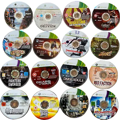 £2.99 • Buy Microsoft Xbox 360 Disc Only Video Games - HUGE SELECTION - BUY 2 GET 1 FREE