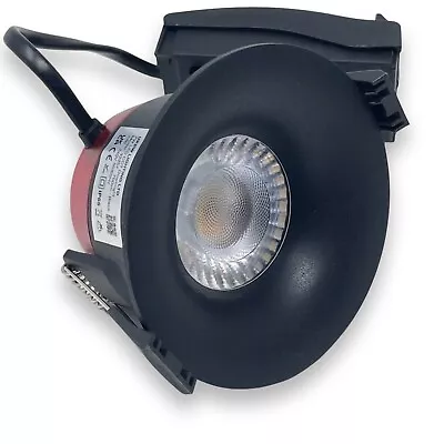 LED DownLight 7w Spotlight Waterproof IP65 Black Dimmable CCT • £10.99