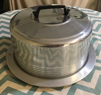 $16.90 • Buy Vintage 1950s Regal Aluminum Locking Cake Pan Carrier Saver,  14  Diameter