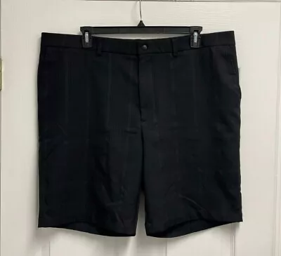 Haggar Men's The Active Series Performance Shorts Black Size 42 • $5.99