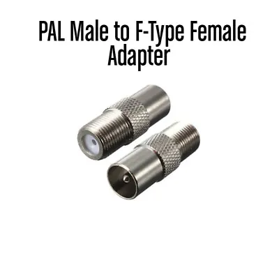 T11 PAL Male To F-Type Female Joiner Adapter Connector - TV / Antenna • $2.95