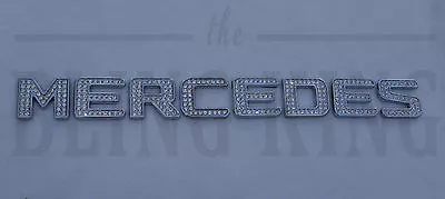 Mercedes Benz Chrome Crystal Emblem Iced Out Badge • $26.40