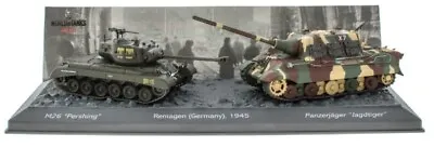 World Of Tanks 1:72  The Battle Of Remagen  Pershing & Jagdtiger Tanks SCWT03 • $49.99