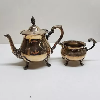 EPCA Bristol Silver By Poole Silver Plated Teapot And Creamer • $9.99