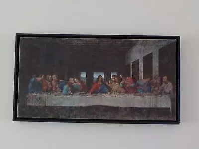 Beautiful Large Framed Canvas Print  The Last Supper  • £85