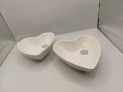 Mrs Hinch Tesco Heart Medium Bowl X2 New 15x13.5x4.5 • £15.99