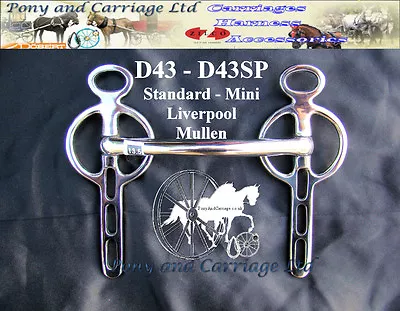 Carriage Driving Liverpool Mullen Horse Bit Style D43 Mini - Large • $62.85