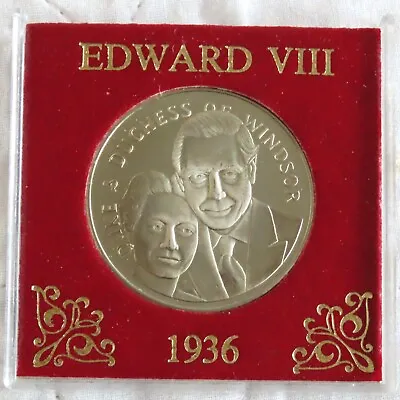 1986 EDWARD VIII 60th ANNIVERSARY PROOF MEDAL - Cased • £9.95