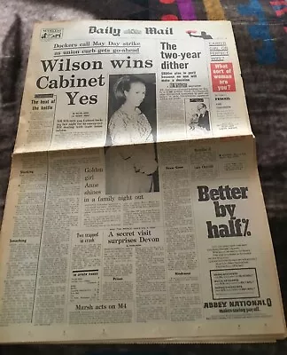 Daily Mail Newspaper 15 April 1969 No 22689 • £15